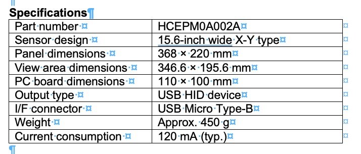 Alps Alpine Launches AirInput™ Panel 15.6-Inch Wide X-Y Type